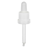[701588] Dop 10ml fles wit druppelpipet